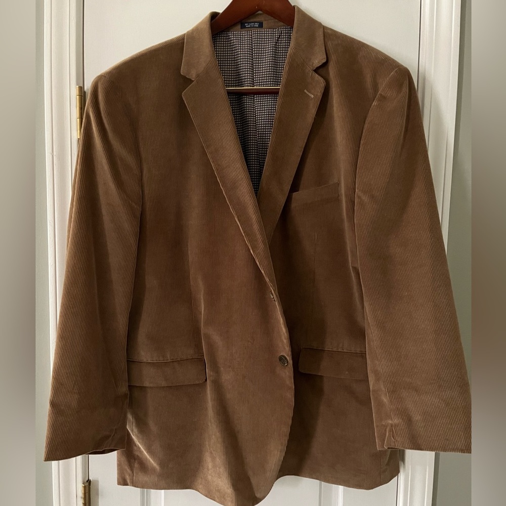 Saddlebred Corduroy Sport Coat Tan 52R